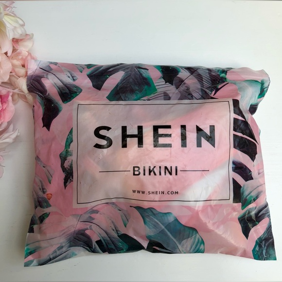 NEW SHEIN Neon Fiery Sunset Cheeky Triangle Bikini Set Size Medium - Picture 8 of 10